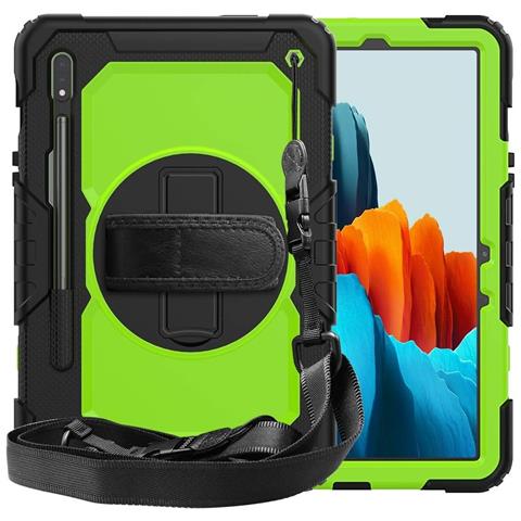 Custodia Per Samsung Galaxy Tab S8/s7 11” Con Tracolla Verde - Foto 1