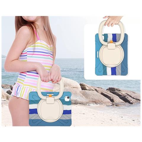 Custodia Per Ipad 3/2/1/pro 11"" Con Supporto E Tracolla Blu - Foto 2