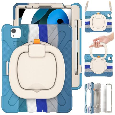 Custodia Per Ipad 3/2/1/pro 11"" Con Supporto E Tracolla Blu - Foto 1