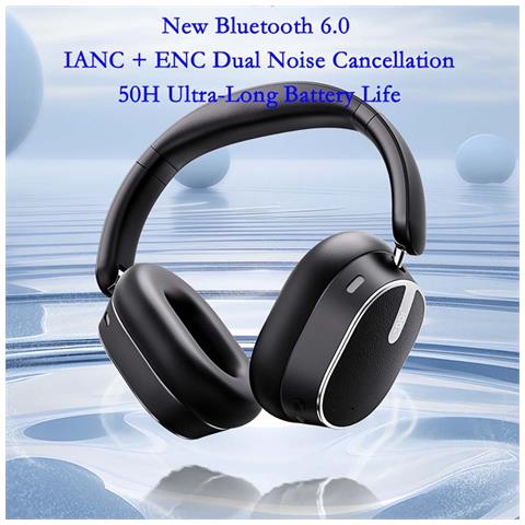 Cuffie Bluetooth Over-ear Anc: Cancellazione Del Rumore, Audio Hi-res, 50 Ore Di Riproduzione, Compatibili Con Huawei, Samsung, Apple, Garmin - Foto 2