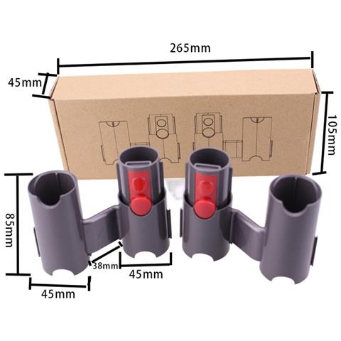 Supporto Estensione Porta Accessori Aspirapolvere - Organizzatore (paio) Compatibile Con Dyson V7, V8, V11, V12, V15 - Foto 6
