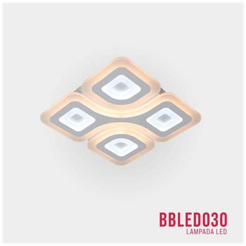 Lampadario Led 95w, Telecomando 2.4g, Luce Regolabile 6400lm Bbled030 - Foto 2