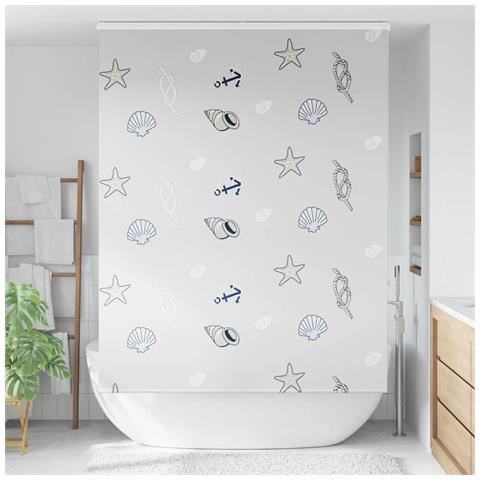 Tenda a Rullo Doccia Cassonetto 150x240 cm Larghezza Tessuto - Foto 2