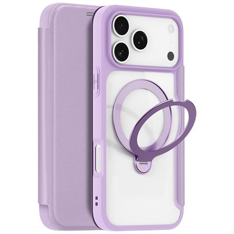 Cover per iPhone 17 Pro Max - Pelle /PU, Viola, MagSafe - Foto 1