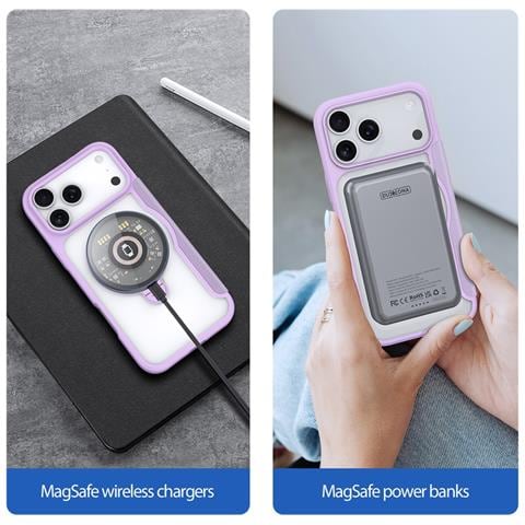 Cover per iPhone 17 Pro Max - Pelle /PU, Viola, MagSafe - Foto 4