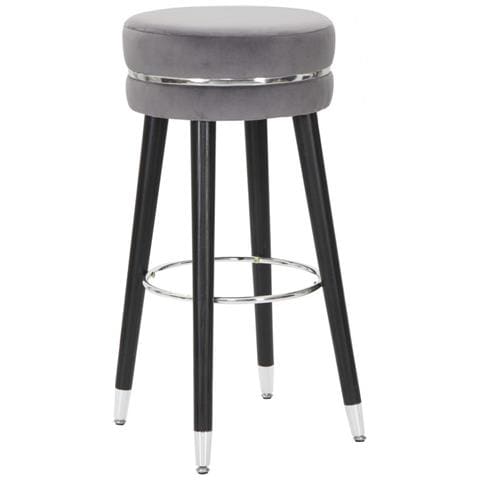 Sgabello Alto Vkh436-grigio-legno-35x35x74 Cm - Foto 1