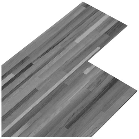 Tavole per Pavimenti 18 pcs Grigio a righe 2,51 m² PVC - Foto 1
