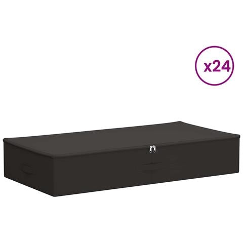 Scatola di Stoccaggio 24 pcs Antracite 100 x 50 x 18 cm - Foto 1