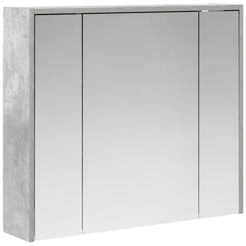 Mobiletto per specchio da bagno Grigio cemento - Foto 1
