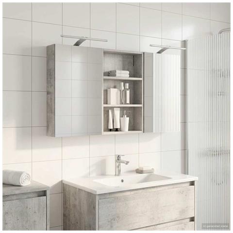 Set di Armadi da Bagno con porta 3 pcs 120 x 10,5 x 60,5 cm - Foto 2