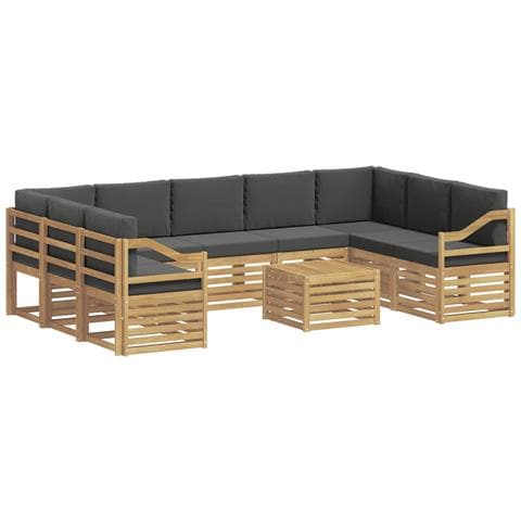 Set di divani da esterno 8 pcs Bianco e Antracite - Foto 1