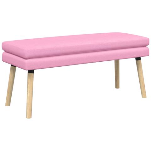 Panchina a doppio strato Rosa 110 x 40 x 47 cm Tessuto - Foto 1