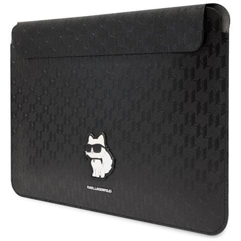Custodia Karl Lagerfeld Saffiano Monogram Choupette Per Laptop 14 - Nera - Foto 1