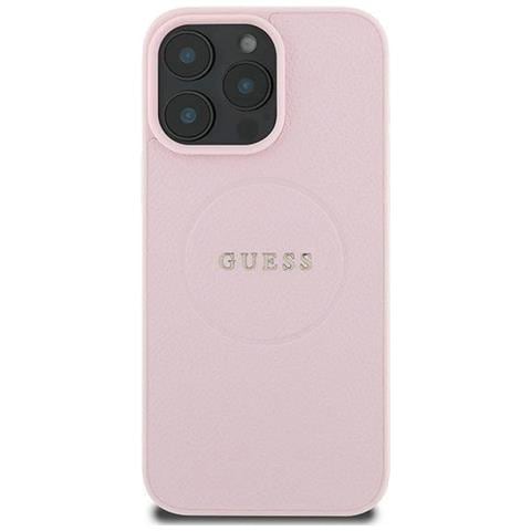 Guess Grained Ring Magsafe ""iphone 16 Pro"" Cover - Rosa - Foto 1