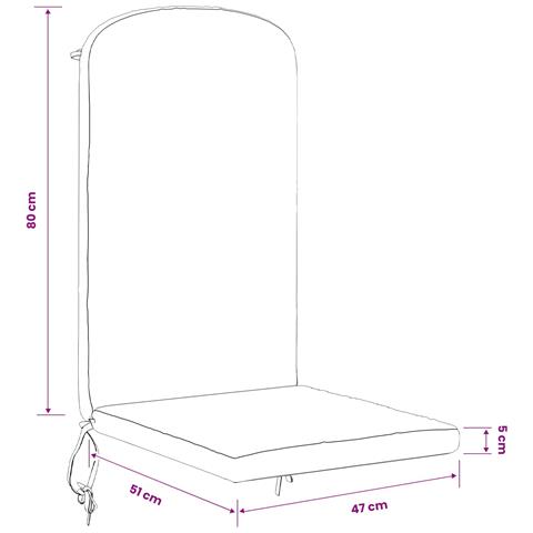 Cuscino per Lounger Sole GEMERT 100% Poliestere Blu Scuro - Foto 7