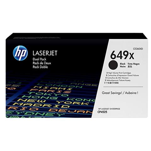 CE260XD Toner Originale Nero Color LaserJet CP4525dn / CP4525n Capacità 2x17000 Pagine Confezione 2 pezzi - Foto 1