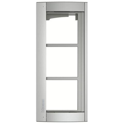 Telaio Supporto Con Cornice 3 Moduli Sfera New Finitura Allmetal - Foto 2