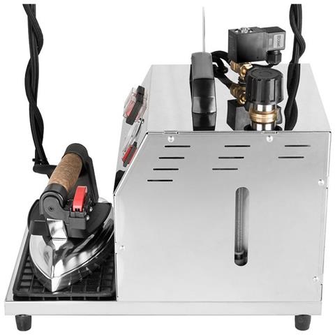 Ferro Da Stiro Professionale Con Caldaia In Rame A Risparmio Energetico E Resistenza Esterna Anticalcare Paravapore Ricarica Semicontinua Sistema Stirante Vapore Secco Corazza In Accaio Inox Stiro Verticale Regolazione Getto Di Vapore Gv03 Inox - Foto 8