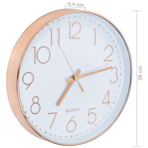 Orologio Da Parete 30 Cm Oro Rosa - Foto 5