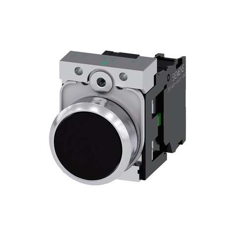 Pulsante Nero Piatto 22mm 1na 3su11500ab101ba0 - Foto 1