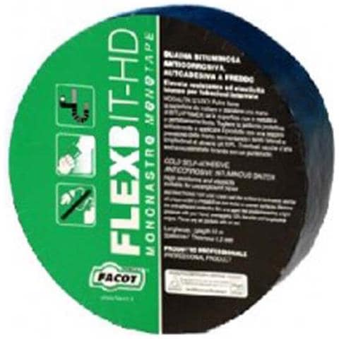 NASTRO AUTOADESIVO ELASTOMERO BITUME FLEXBIT-HD H 100 mm x 10 m - Foto 1