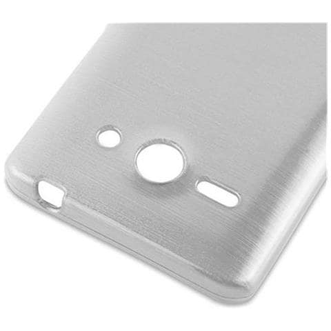 Custodia Compatibile Con Huawei Ascend G520 / G525 In Argento - Coperchio Protettivo In Silicone Tpu Flessibile Con Design Spazzolato - Foto 7