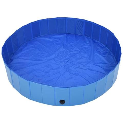 Piscina Per Cani Pieghevole Blu 160x30 Cm In Pvc - Foto 2