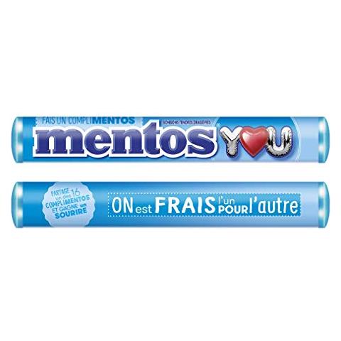 Menta Mentos Chewy Confetti Confetti Masticabili Alla Menta Confezione Da 40 Rotoli X 38 G - Foto 2