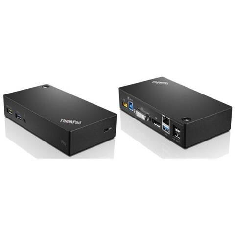 03x6898 Replicatore Di Porte E Docking Station Per Notebook Cablato Usb 3.0 [3.1 Gen 1] Type-a Nero (thinkpad Usb 3.0 Ultra Dock Eu - **new Retail** - Warranty: 1y)  - Foto 1