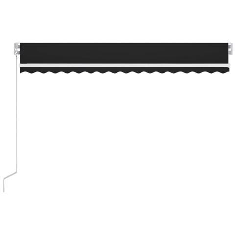 Tenda da Sole Retrattile Manuale con LED 450x300 cm Antracite - Foto 2