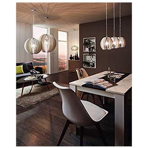 COSSANO, Interno, Bianco, Bianco, Rotondo, Vetro, Acciaio, IP20 - Foto 2