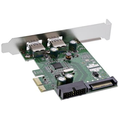 Scheda di interfaccia 4x USB 3.0, (2+2) PCIe, incl. staffa low profile - Foto 2
