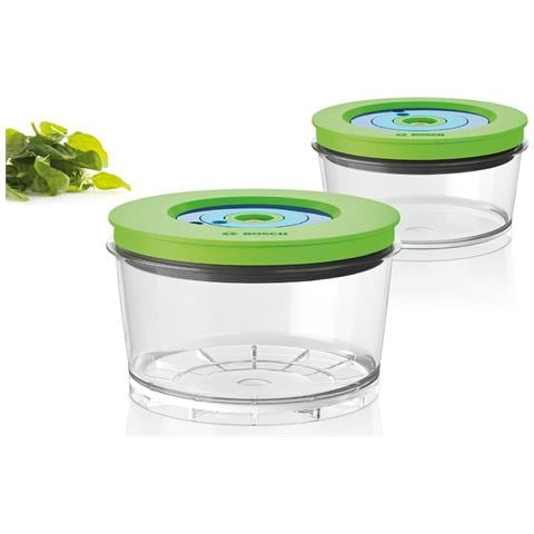 MMZV0SB2 recipiente per cibo Rotondo Scatola Verde, Trasparente 2 pz - Foto 5