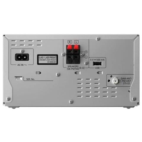 Sistema Micro H-Fi SC-PM702 Lettore CD Radio DAB+ / FM Potenza 80 W USB / Bluetooth - Argento - Foto 3