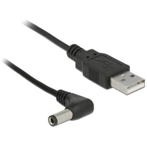 Cavo Di Alimentazione Usb Dc 5,5 X 2,50mm 90ã‚â° 1,5 Mt - Foto 1