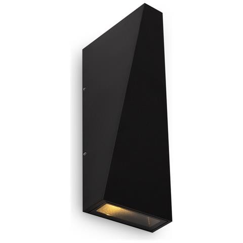 Lampada Da Parete Moderna Per Esterno Metallo Nero Led 6w Ip54 - Foto 1