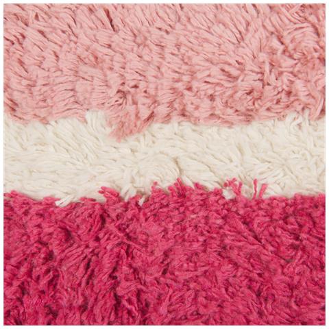 Set Di 2 Cuscini Bistorta Cotone 45 X 45 Cm Rosa Trama Geometrica - Foto 7