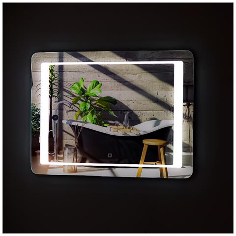 Porta Doccia Scorrevole Slide Per Box Nicchia Due Ante Cristallo Temprato *** Misure : 120x80 Cm, Tonalità : Dimmerabile 2700-4500-6500k - Foto 1