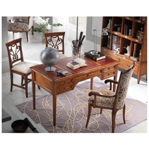 Scrivania Classica 5 Cassetti 2 Tiretti In Legno Elite 142x70x78 - Foto 1