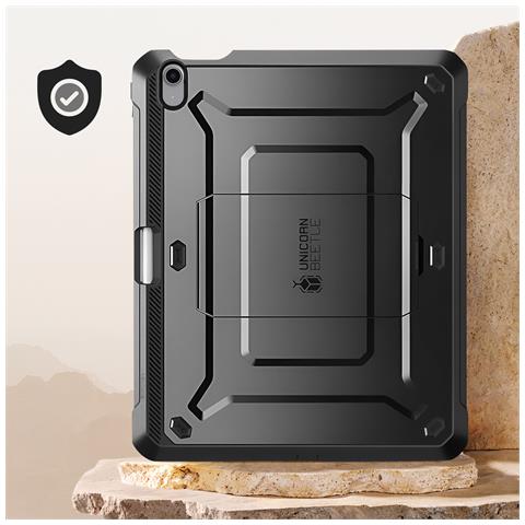 Cover Completa Per Ipad Air 11' 2024 Anti-urto Cavalletto Supporto, Nero - Foto 5