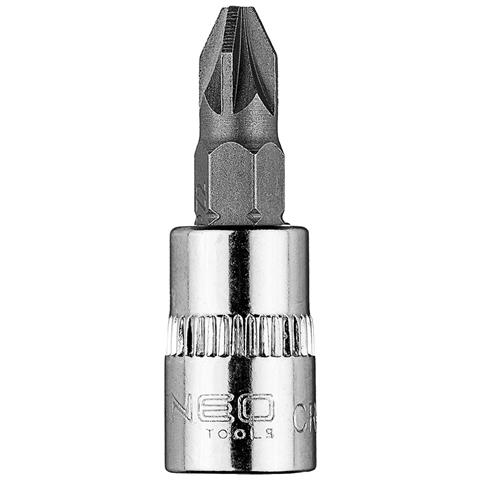 Punta Per Cacciavite Pz2 Con Presa Da 1/4"", Corta, 37 Mm - Foto 1