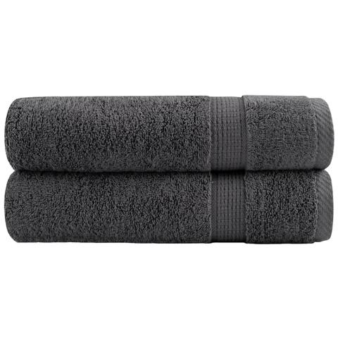 Asciugamani Bagno SOLUND 2 pz Antracite 100x150cm 600gsm - Foto 1