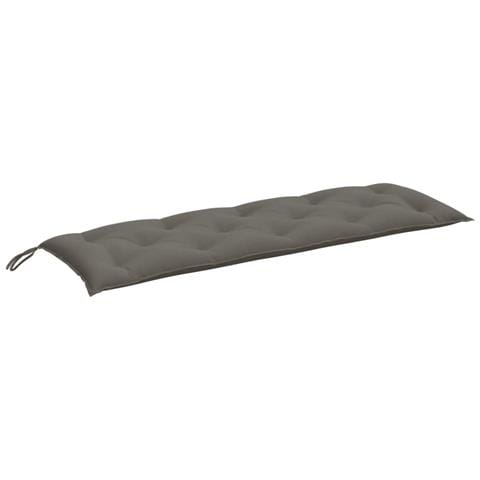 Cuscino Panca Giardino Grigio Scuro Mélange 150x50x7 Cm Tessuto - Foto 2