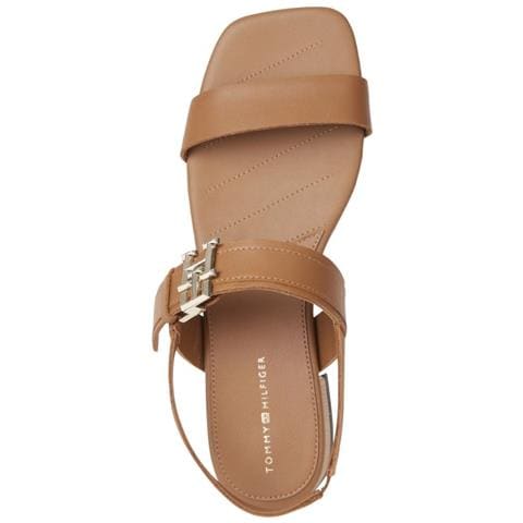 Hardware Flat Sandal Sandali Pelle Scarpe Donna Marrone Eu 36, Fw0fw07094 Gu9 - Foto 2