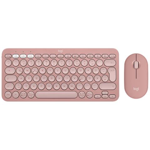 Tastiera e Mouse Wireless 5099206115378 (Layout Tedesco) Colore Rosa - Foto 1