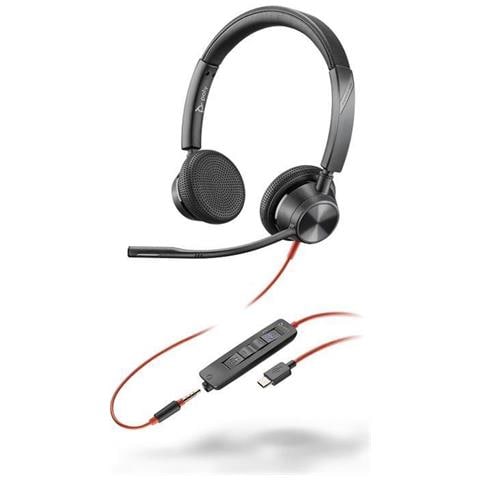 Blackwire 3325 Stereo Usb-c Headset +3.5mm Plug +usb-c /a Adapter (8x222aa) - Foto 2