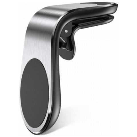 Supporto Auto Universale Magnetico Da Bocchetta Auto Air Outlet Silver Per Smartphone - Foto 1