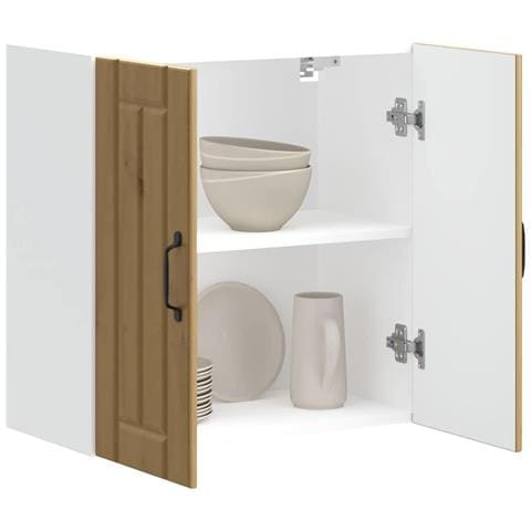 Pensile Da Cucina Lucca Rovere Artigianale In Legno Multistrato - Foto 1