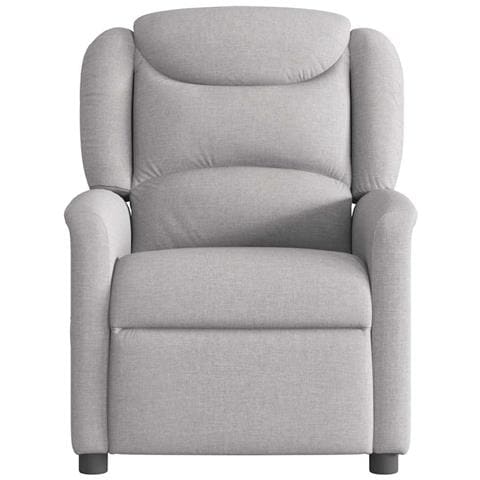 Poltrona Reclinabile In Tessuto Grigio Nuvola - Foto 3