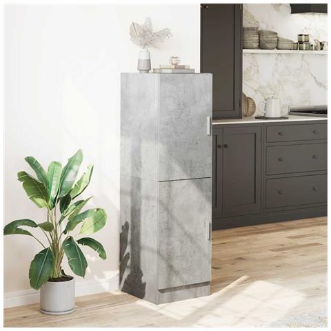 Mobile Da Cucina Grigio Cemento 38x41,5x131,5 Cm Legno - Foto 3